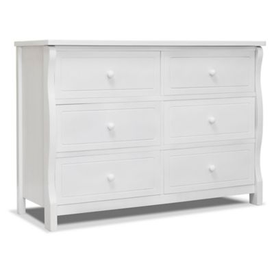 Sorelle Princeton Elite 6-Drawer Double Dresser in White