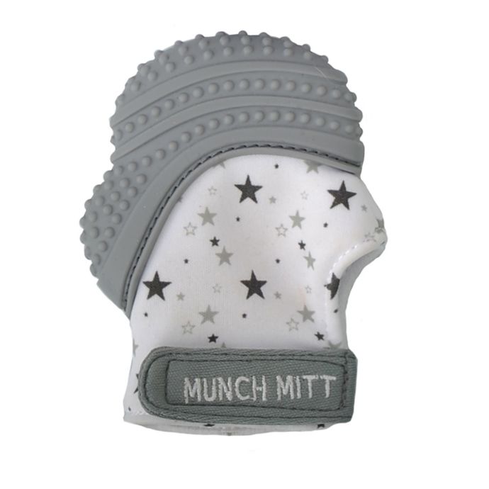 Munch Baby Munch Mitt Teething Mitten In Grey Buybuy Baby