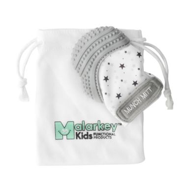 Munch Baby Munch Mitt Teething Mitten in Grey. View a larger version of this product image.