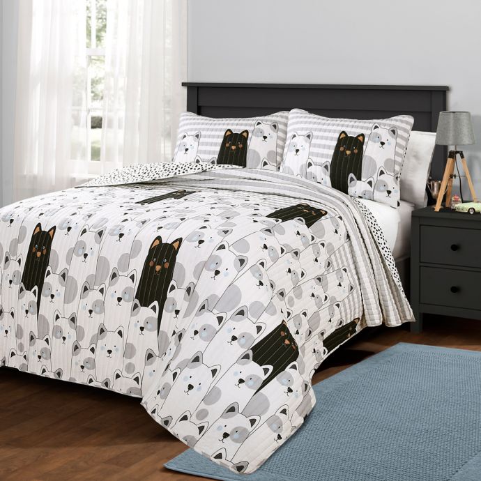 lush decor elephant stripe reversible comforter set