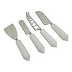 Alternate image 0 for Artisanal Kitchen Supply&reg; 4-Piece Cheese Knife Set with Faceted Marble Handles