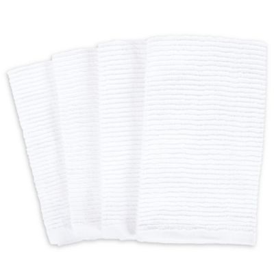 white kitchen towels