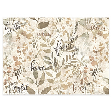 MHF Home Family Placemats in Taupe (Set of 4). View a larger version of this product image.