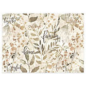 MHF Home Family Placemats in Taupe (Set of 4)