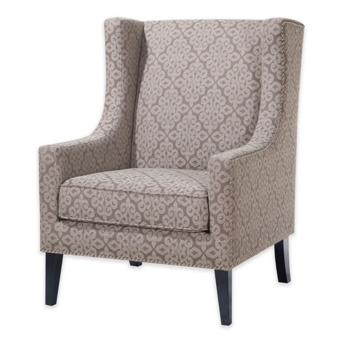 Madison Park Barton Wing Chair in Lacework Bed Bath & Beyond