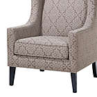 Alternate image 4 for Madison Park Barton Wing Chair in Taupe/Cream