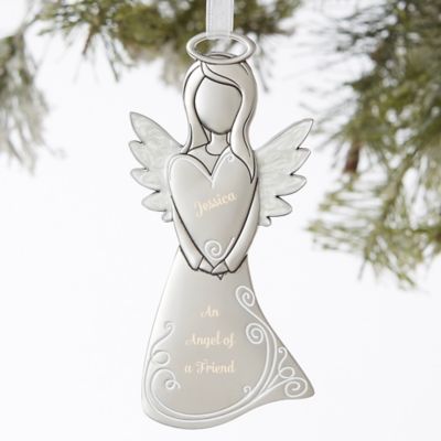 personalized baby angel ornament