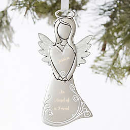 Angel Of A Friend Personalized Christmas Ornament