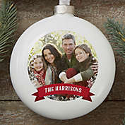 Classic Holiday Personalized Deluxe Ornament