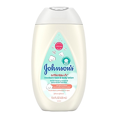 Johnson &amp; Johnson&reg; Cotton Touch 13.5 oz. Newborn Baby Face and Body Lotion. View a larger version of this product image.