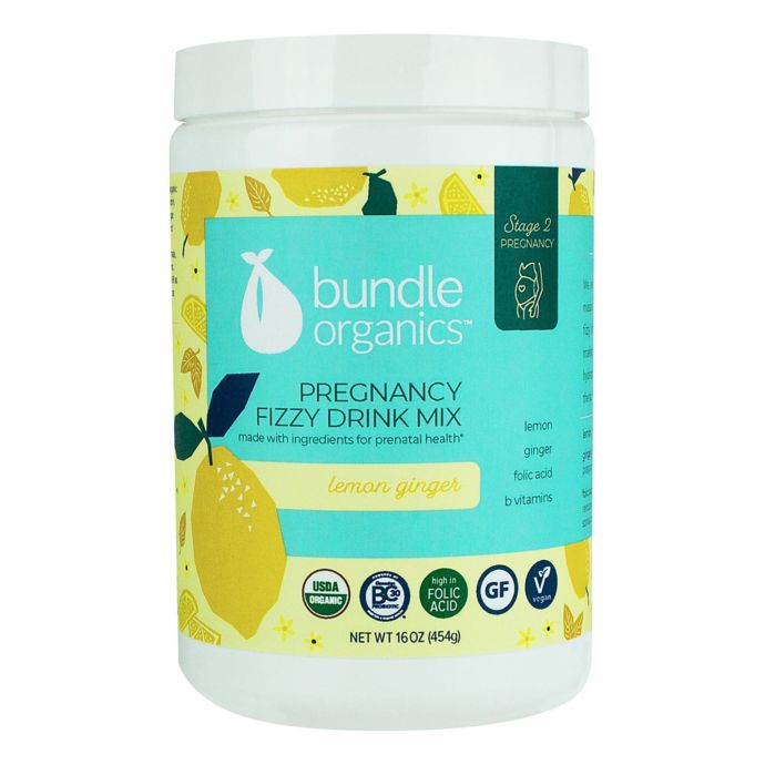 Bundle Organics™ 16 oz. Lemon Ginger Pregnancy Fizzy Drink