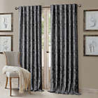 Alternate image 1 for Darla 108-Inch Rod Pocket/Back Tab Blackout Window Curtain Panel in Dark Grey