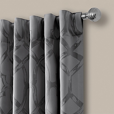 Darla 108-Inch Rod Pocket/Back Tab Blackout Window Curtain Panel in Dark Grey. View a larger version of this product image.