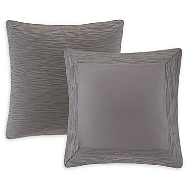 N Natori&reg; Hanae European Pillow Sham in Grey. View a larger version of this product image.