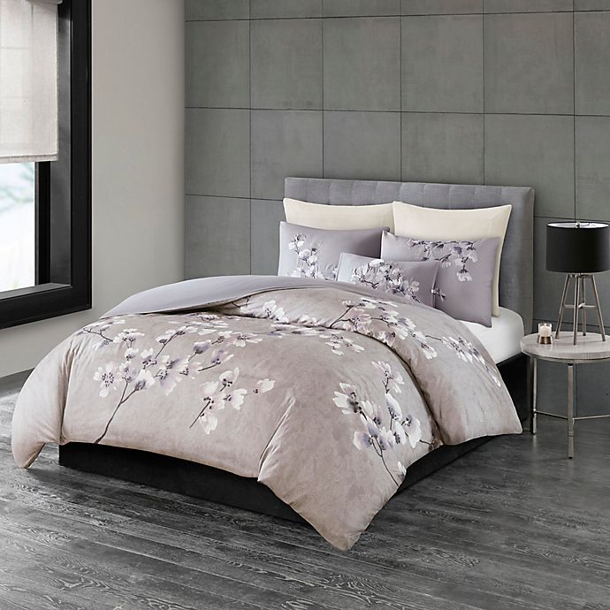 N Natori® Sakura Blossom Printed Comforter Set | Bed Bath & Beyond