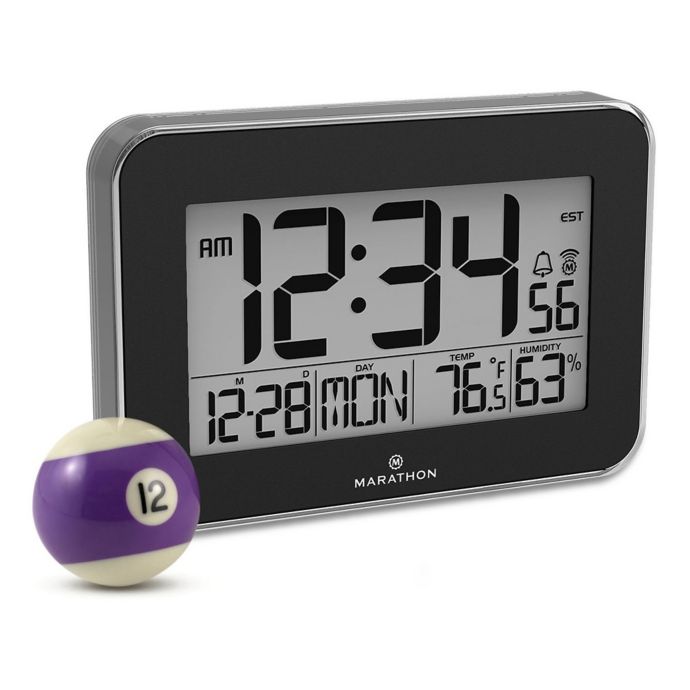 large digital atomic wall clock