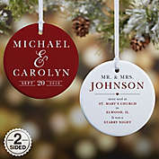 2-Sided Glossy All About the Big Day Personalized Ornament- Small