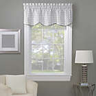Alternate image 0 for Rings Embroidered Window Valance in White