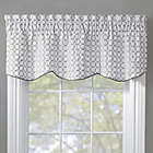 Alternate image 1 for Rings Embroidered Window Valance in White