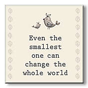 &quot;Even the Smallest One&quot; 5-Inch Square Wood Wall Art
