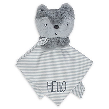 Gerber&reg; Fox Organic Cotton Security Blanket in Grey. View a larger version of this product image.