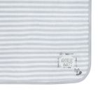 Alternate image 1 for Gerber&reg; Striped "Adventure Awaits" Organic Cotton Blanket in Grey/Ivory