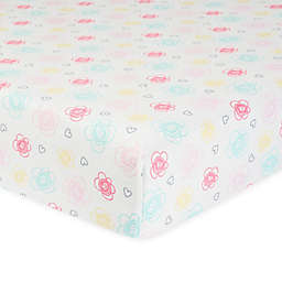 Gerber® Flowers Organic Cotton Fitted Crib Sheet