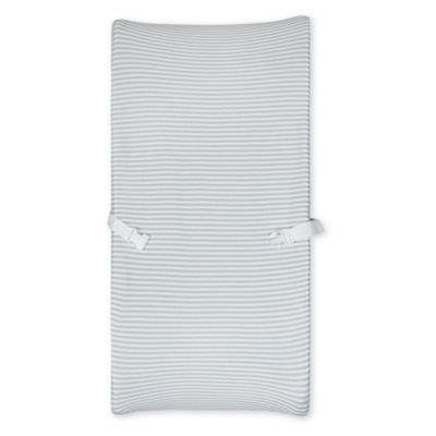 Gerber&reg; Grey Striped Organic Cotton Changing Pad Cover