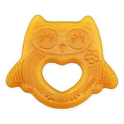 Haakaa Natural Rubber Smiling Owl Teether in Orange