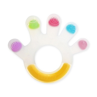 Haakaa Silicone Palm Teether in Clear. View a larger version of this product image.