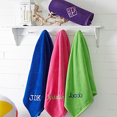 Colorful Embroidered Beach Towel Collection. View a larger version of this product image.