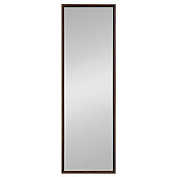 Kate and Laurel Evans 18-Inch x 58-Inch Freestanding Mirror in Walnut Brown