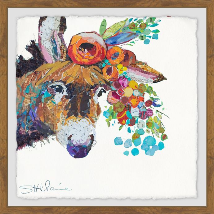 Marmont Hill Horse's Flower Crown Framed Wall Art | Bed ...