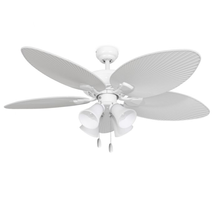 52 Inch Simonton 4 Light White Ceiling Fan