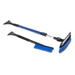2-Piece Telescopic Snow Scraper Set in Blue