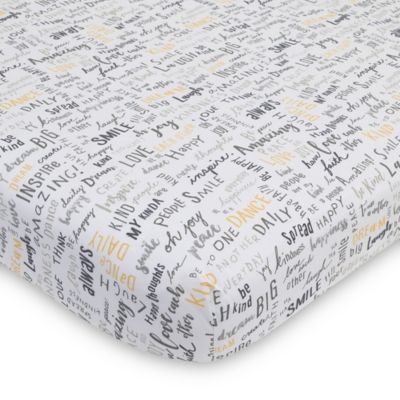 woodland fitted crib sheet