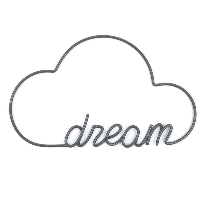 Ed Ellen Degeneres Woodland Cloud Dream Wire Wall Art In Grey Bed Bath Beyond