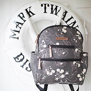 Petunia Pickle Bottom&reg; Mickey Mouse Ace Diaper Bag Backpack in Black. View a larger version of this product image.