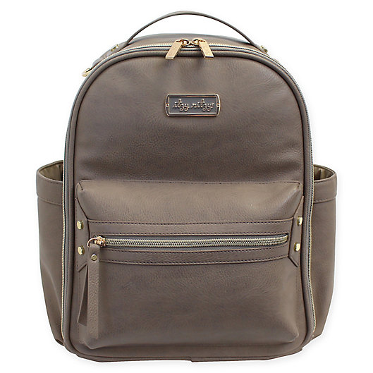 Alternate image 1 for Itzy Ritzy® Mini Backpack Diaper Bag in Taupe