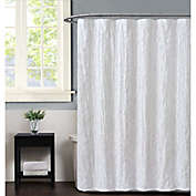 Christian Siriano NY&reg; Pretty Petals Shower Curtain in White