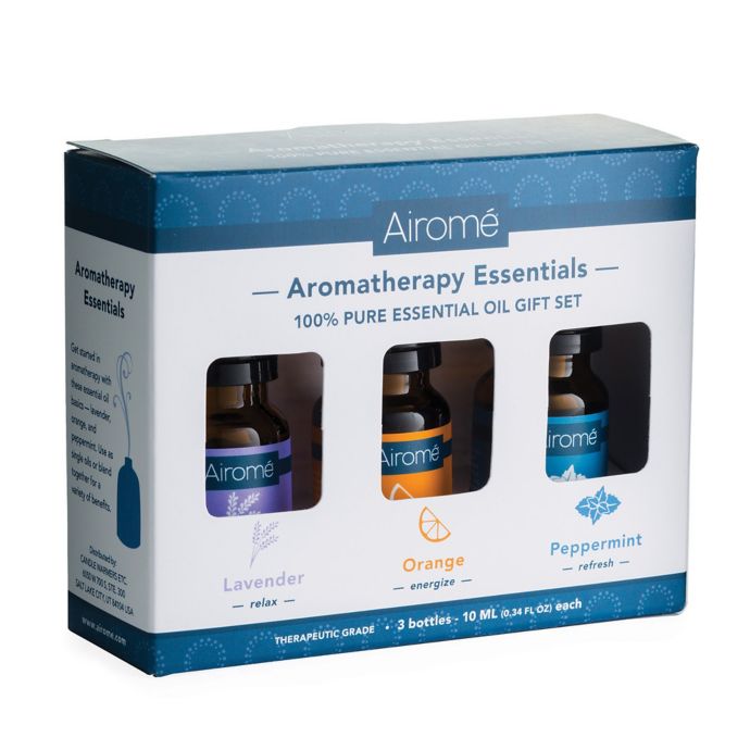 Aromatherapy Essentials 100 Pure 10 ml. Essential Oils Gift Set Bed