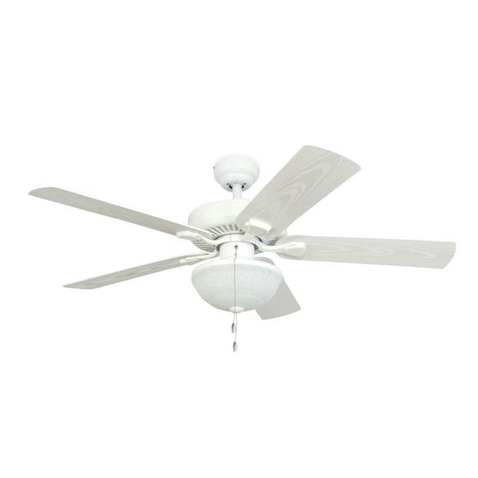 52-Inch Halifax White Outdoor Ceiling Fan with Light Kit ...