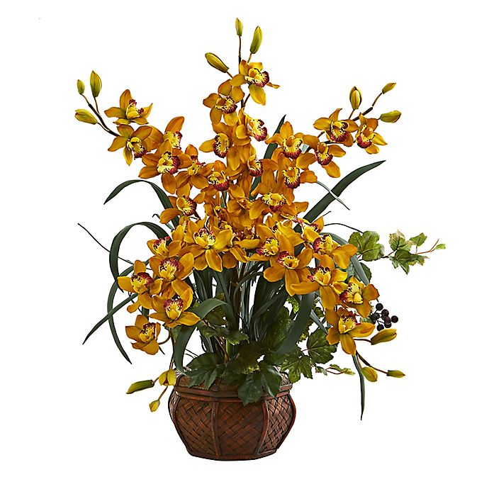 Nearly Natural 30 Inch Cymbidium Orchid Artificial