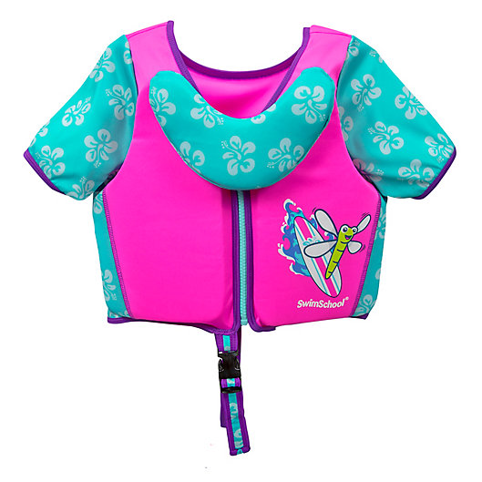 Alternate image 1 for Small/Medium Swim Trainer Deluxe Vest in Pink/Blue