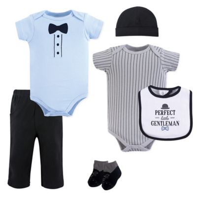 Hudson Baby&reg; 6-Piece Little Gentleman Layette Set