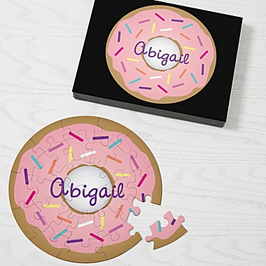 Donut Personalized 26-Piece Puzzle. View a larger version of this product image.