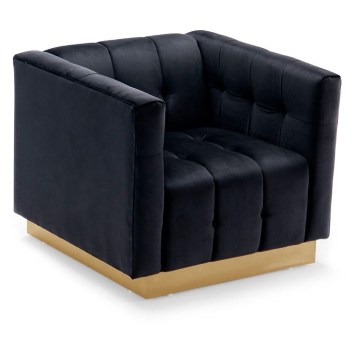 Chic Home Vesna Velvet Club Chair Bed Bath Beyond