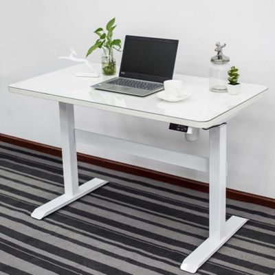 Adjustable Height Smart Desk in White