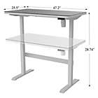 Alternate image 1 for Adjustable Height Smart Desk in White