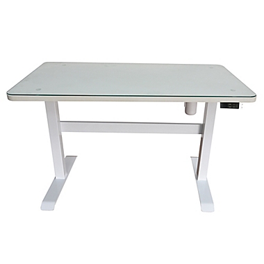Adjustable Height Smart Desk in White. View a larger version of this product image.